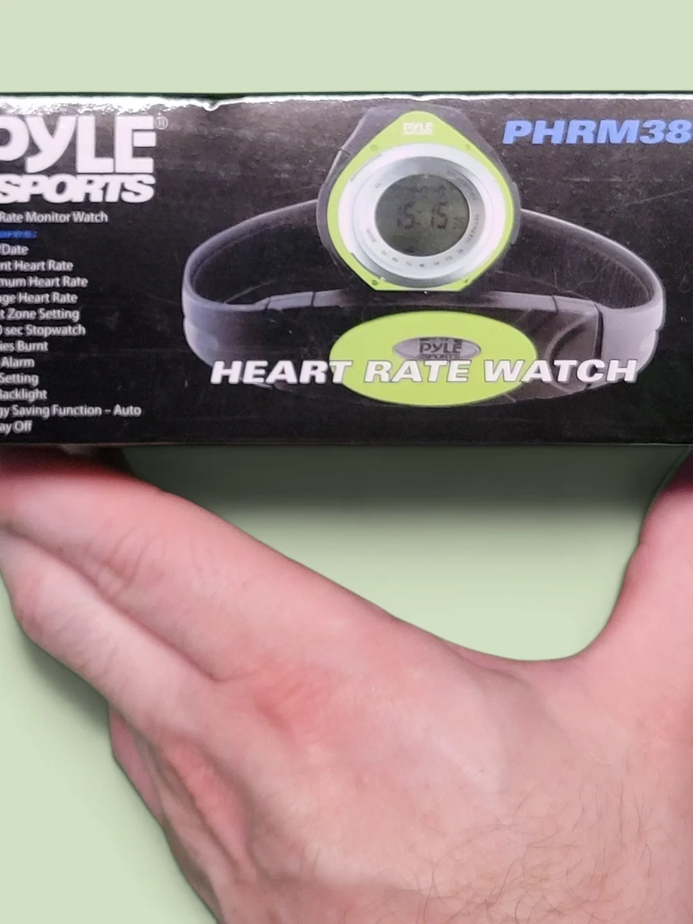 Pyle Sports Green Heart Rate Smartwatch - PHRM38G